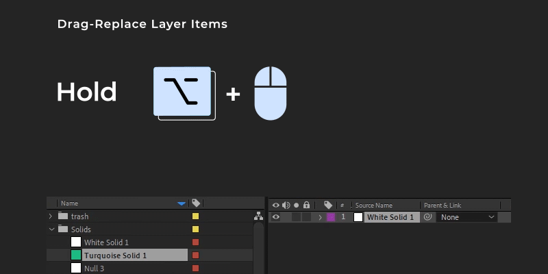 Drag-Replace Layer Items Shortcut